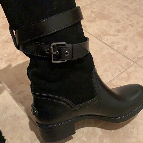 Coach Zena cold weather snow suede black boot - Picture 6 of 6